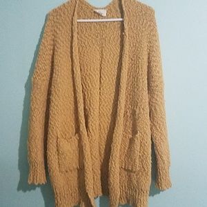 Popcorn knit cardigan